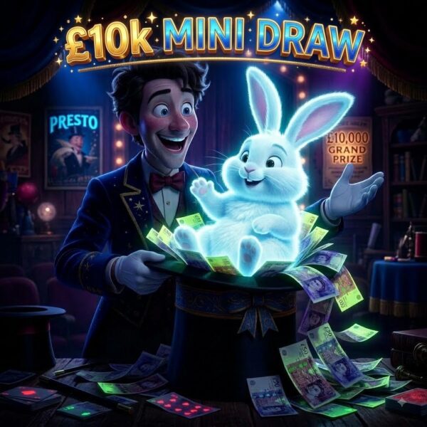 £10k Mini Draw + Instants – £100 Of Tickets End Prize (Autodraw)
