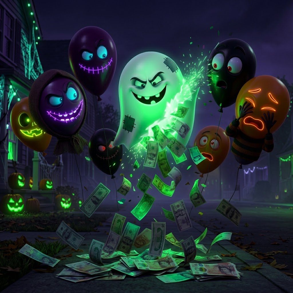 🕷️Quick.. Scary Balloon Pop – £500 End Prize