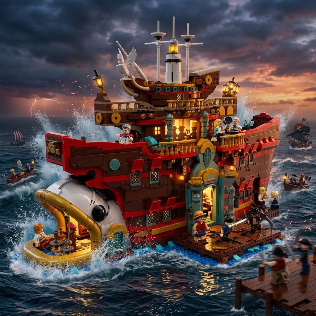 Lego – One Piece – The Baratie Floating Restaurant (Autodraw)